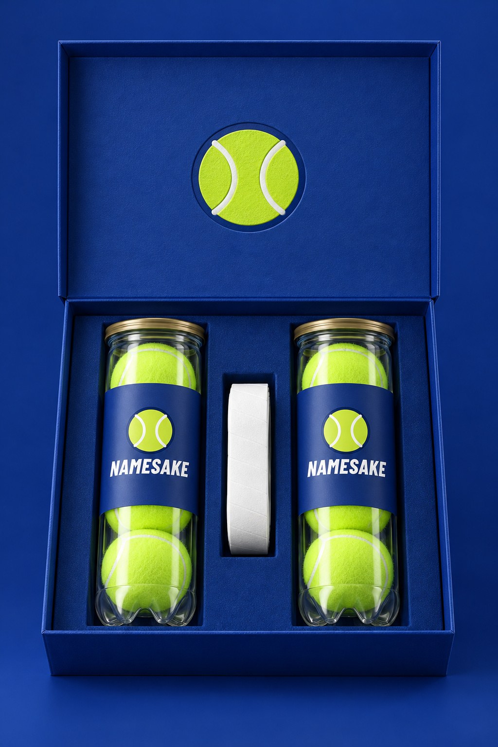 Padel gift box: 6 balls and grip tape