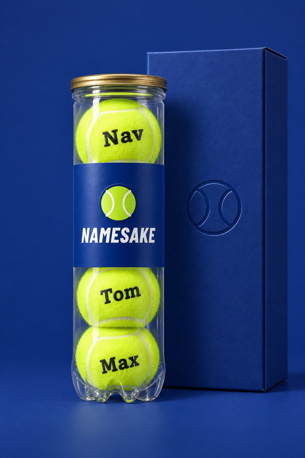 Personalised padel balls: tube of 3